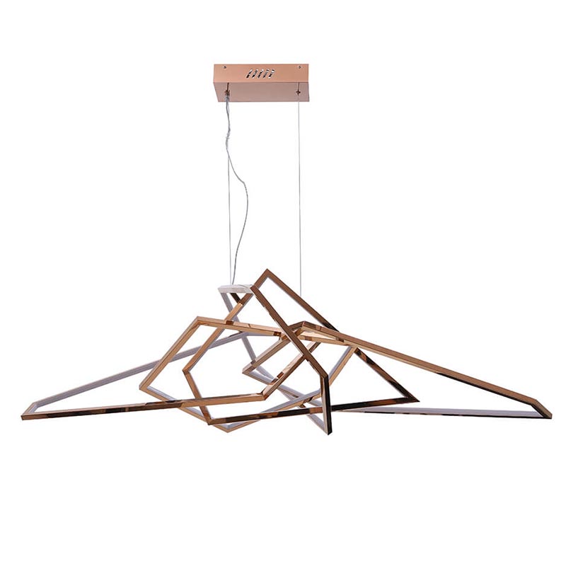 Люстра Geometric Plexus Gold Chandelier Золотой Люстра Geometric Plexus Gold Chandelier Золотой в Костроме | Loft Concept