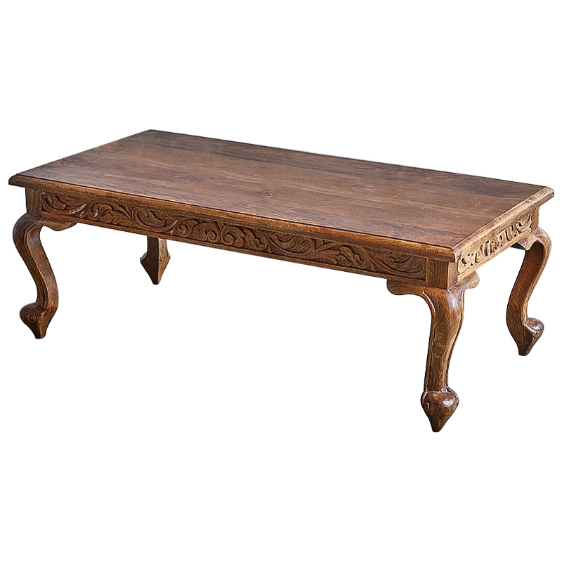 Кофейный стол из массива манго Sigrid Coffee Table Grey Mango Коричневый Кофейный стол из массива манго Sigrid Coffee Table Grey Mango Коричневый в Костроме | Loft Concept