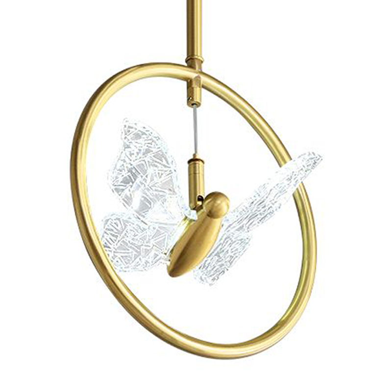 Светильник Butterfly Disk Pendant Lamp H Прозрачный Латунь Светильник Butterfly Disk Pendant Lamp H Прозрачный Латунь в Костроме | Loft Concept