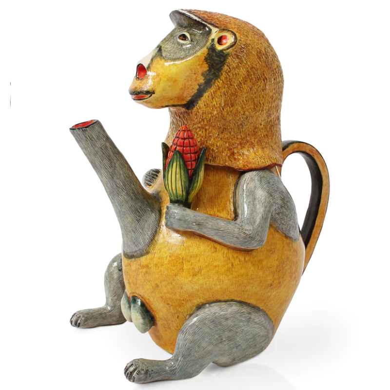 Кувшин Обезьяна с Кукурузой Monkey Teapot Желтый Кувшин Обезьяна с Кукурузой Monkey Teapot Желтый в Костроме | Loft Concept
