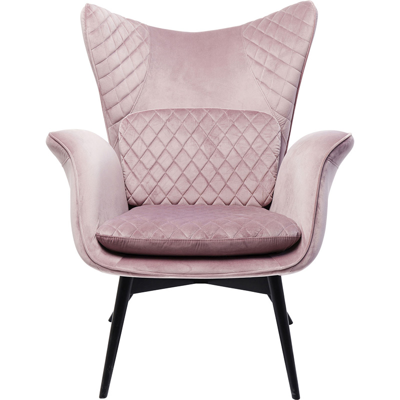 Кресло Pink Velvet Throne Розовый Кресло Pink Velvet Throne Розовый в Костроме | Loft Concept
