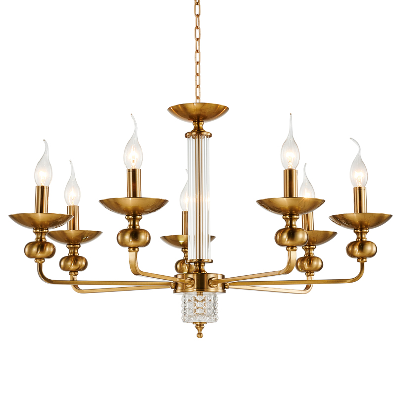 Люстра Adilin Chandelier 75 Бронза Прозрачный Люстра Adilin Chandelier 75 Бронза Прозрачный в Костроме | Loft Concept