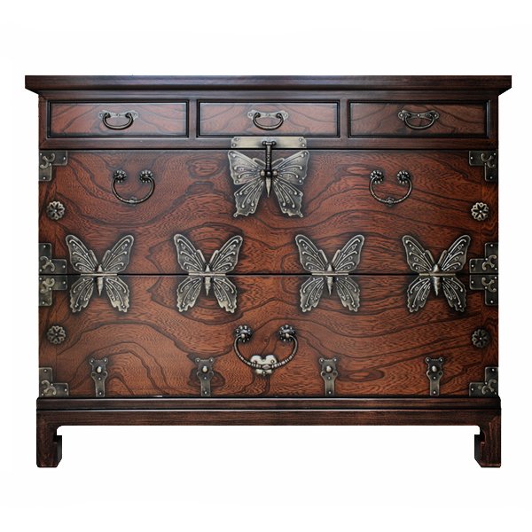 Китайский комод Chinoiserie chest of drawers Butterfly Китайский комод Chinoiserie chest of drawers Butterfly в Костроме | Loft Concept