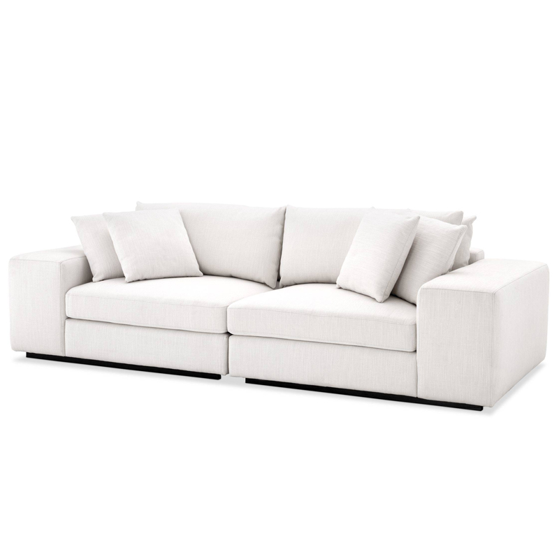 Диван Eichholtz Sofa Vista Grande white Белый Черный Диван Eichholtz Sofa Vista Grande white Белый Черный в Костроме | Loft Concept