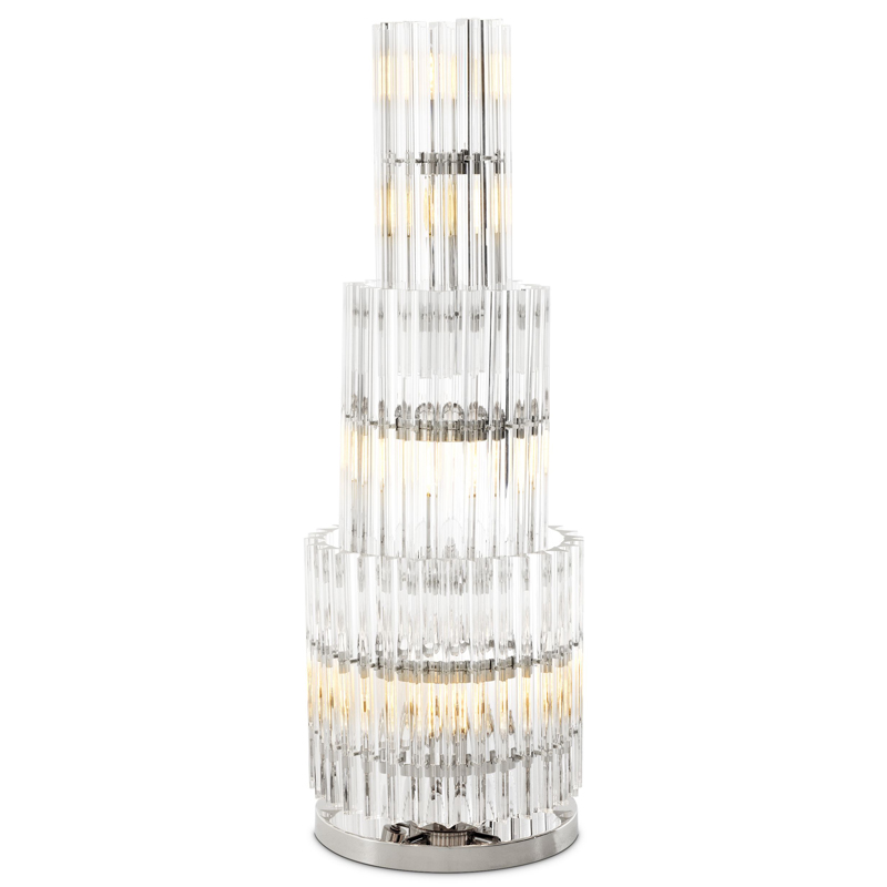 Настольная лампа Eichholtz Table Lamp Eldorado Никель Прозрачный Настольная лампа Eichholtz Table Lamp Eldorado Никель Прозрачный в Костроме | Loft Concept