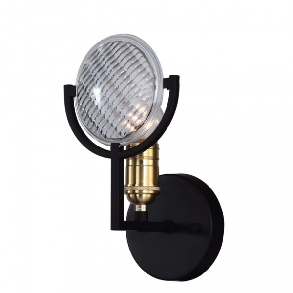 Бра RH Gaslight Lens Sconce 1 Черный Бра RH Gaslight Lens Sconce 1 Черный в Костроме | Loft Concept
