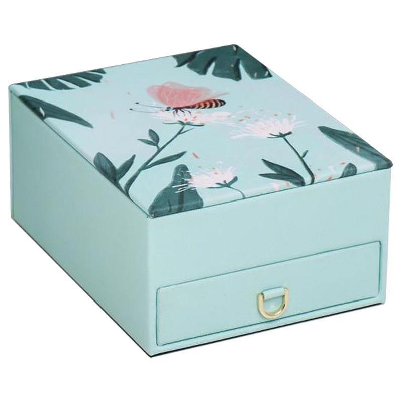 Шкатулка Butterfly And Flowers Box Мятный Зеленый Шкатулка Butterfly And Flowers Box Мятный Зеленый в Костроме | Loft Concept