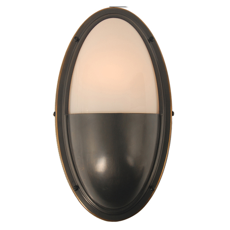 Бра Benita Loft Sconce black Черный Белое матовое стекло Бра Benita Loft Sconce black Черный Белое матовое стекло в Костроме | Loft Concept