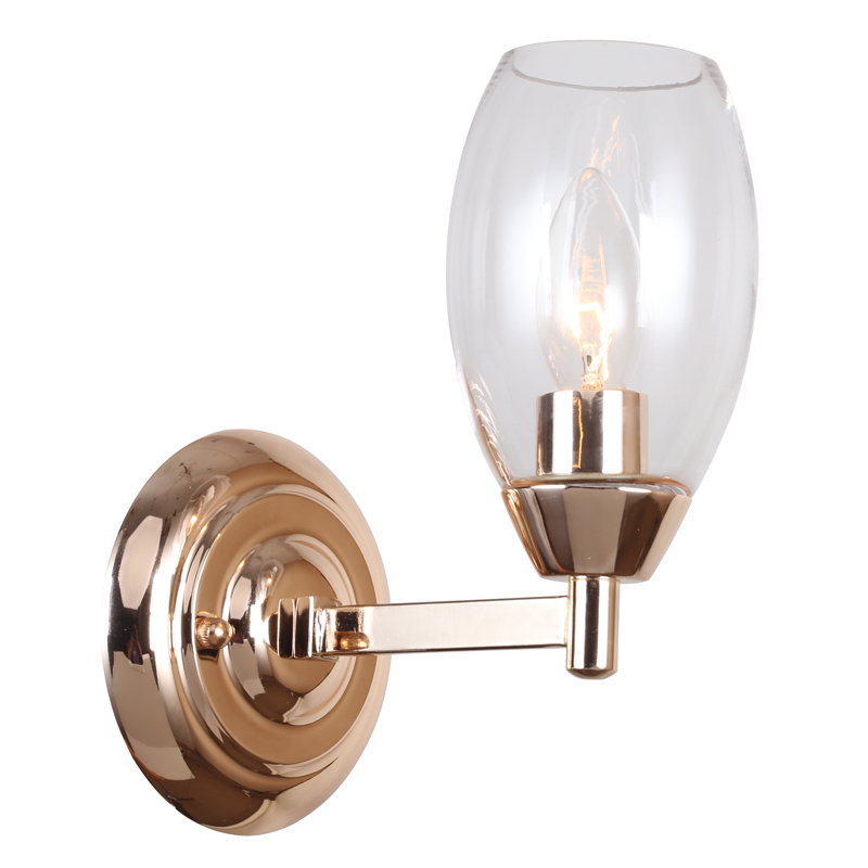 Бра Julian Sconce Глянцевое золото Прозрачный Бра Julian Sconce Глянцевое золото Прозрачный в Костроме | Loft Concept