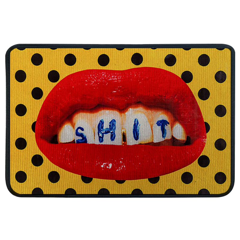 Ковер Seletti Rectangular Rug Teeth Small Желтый Красный Ковер Seletti Rectangular Rug Teeth Small Желтый Красный в Костроме | Loft Concept