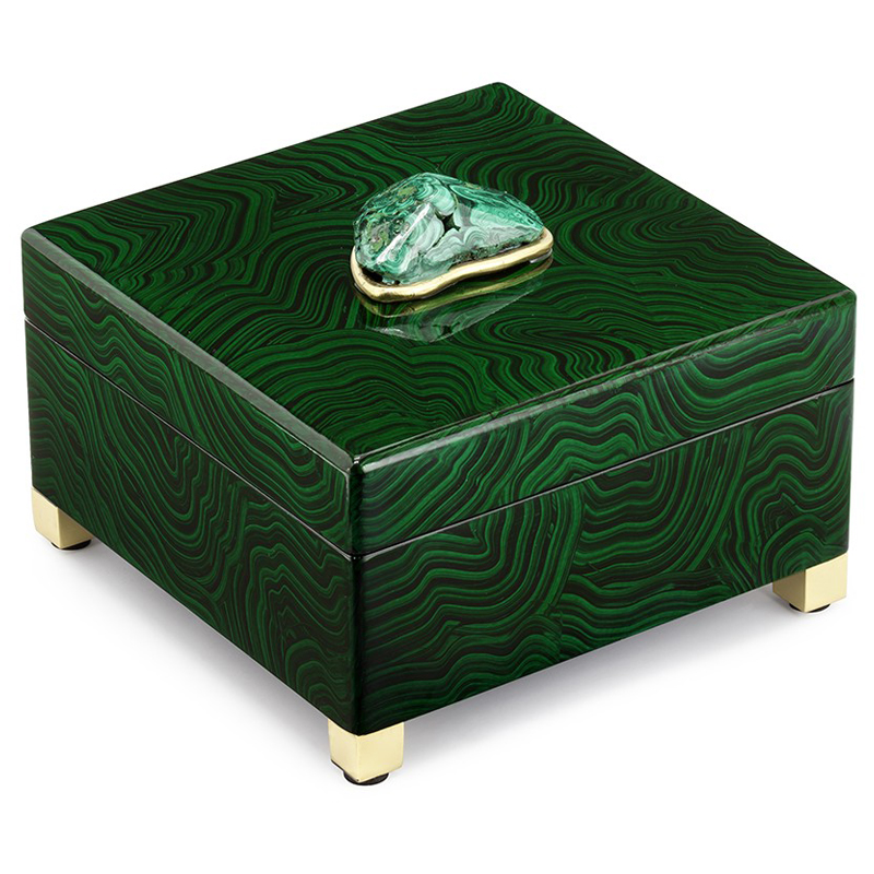 Шкатулка BOX MALAKRIZIA Малахит (зеленый) Шкатулка BOX MALAKRIZIA Малахит (зеленый) в Костроме | Loft Concept