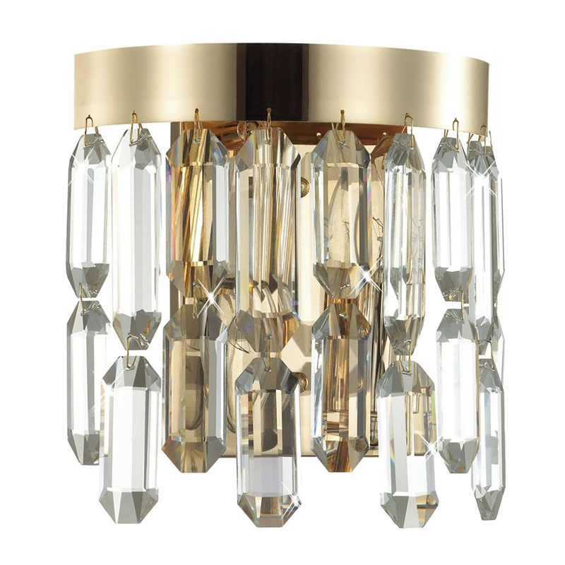 Бра Crystal Polyhedrons Wall Lamp Gold Глянцевое золото Прозрачное Стекло Бра Crystal Polyhedrons Wall Lamp Gold Глянцевое золото Прозрачное Стекло в Костроме | Loft Concept