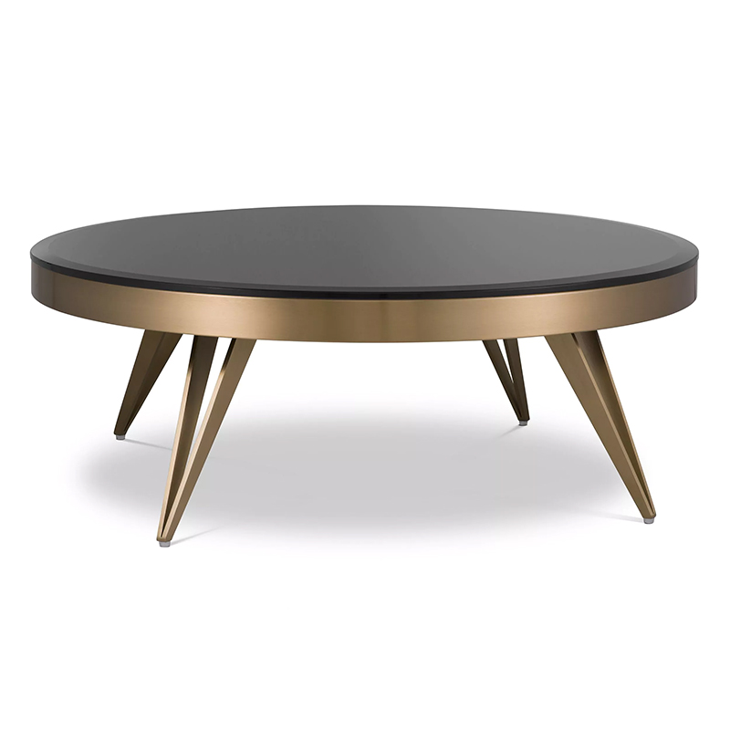Кофейный стол Eichholtz Coffee Table Rocco Латунь Черный Кофейный стол Eichholtz Coffee Table Rocco Латунь Черный в Костроме | Loft Concept