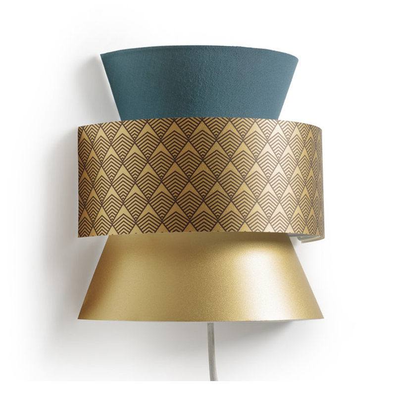 Бра Sconce Blue & Gold Синий Золотой Бра Sconce Blue & Gold Синий Золотой в Костроме | Loft Concept