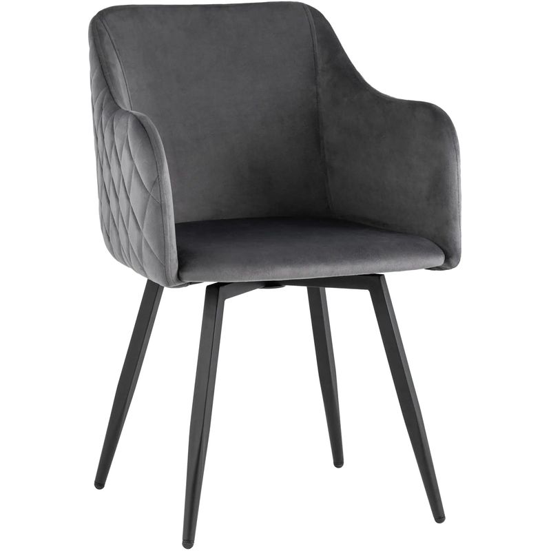 Стул Вращающийся Nika Chair Серый Цвет Серый Черный в Костроме | Loft Concept 