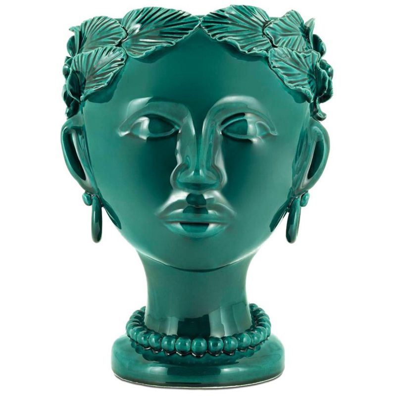 Ваза Vase Selva Mono Copper Green Изумрудный Ваза Vase Selva Mono Copper Green Изумрудный в Костроме | Loft Concept