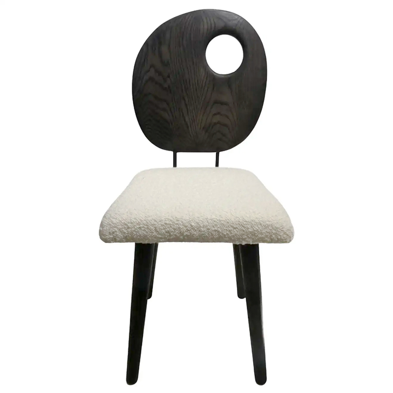 Стул Pebble Chair by Fred Rigby Studio Коричневый Белый Стул Pebble Chair by Fred Rigby Studio Коричневый Белый в Костроме | Loft Concept