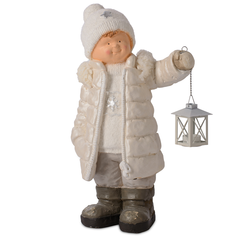 Статуэтка Winter Boy Бежевый в Костроме | Loft Concept 
