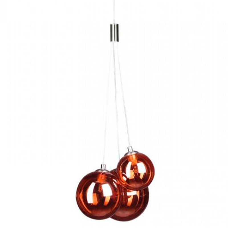 Люстра Multi Ball Red Серебряный Красный Люстра Multi Ball Red Серебряный Красный в Костроме | Loft Concept
