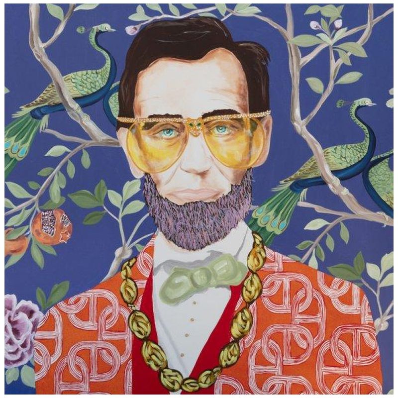 Картина Abe with Donkey Rope and Hermès Jacket Мульти Картина Abe with Donkey Rope and Hermès Jacket Мульти в Костроме | Loft Concept