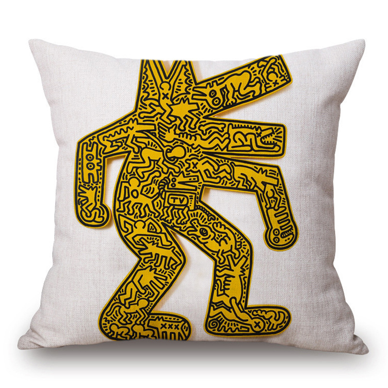 Подушка Keith Haring 14 Мульти Подушка Keith Haring 14 Мульти в Костроме | Loft Concept