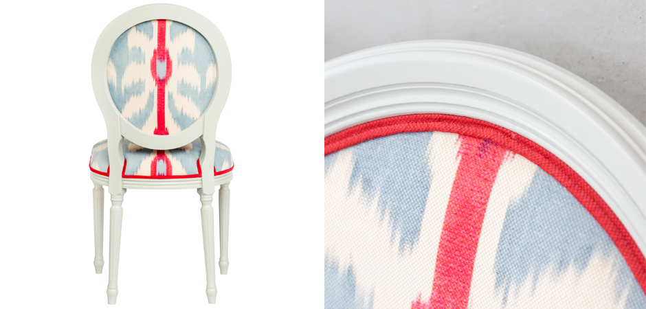 Стул Ikat Pattern с белым основанием Стул Ikat Pattern с белым основанием - Loft-Concept в Костроме