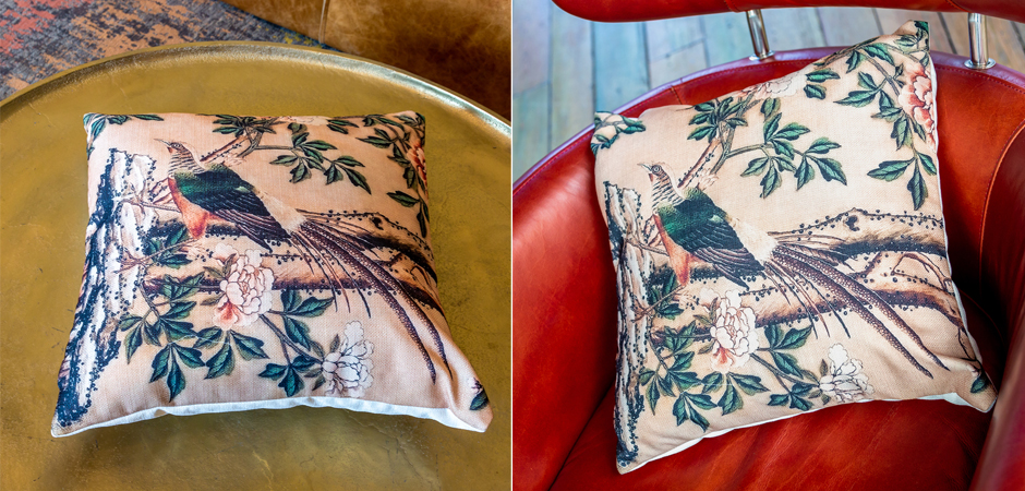 Декоративная подушка Beige and Green Chinoiserie 3 Декоративная подушка Beige and Green Chinoiserie 3 - Loft-Concept в Костроме