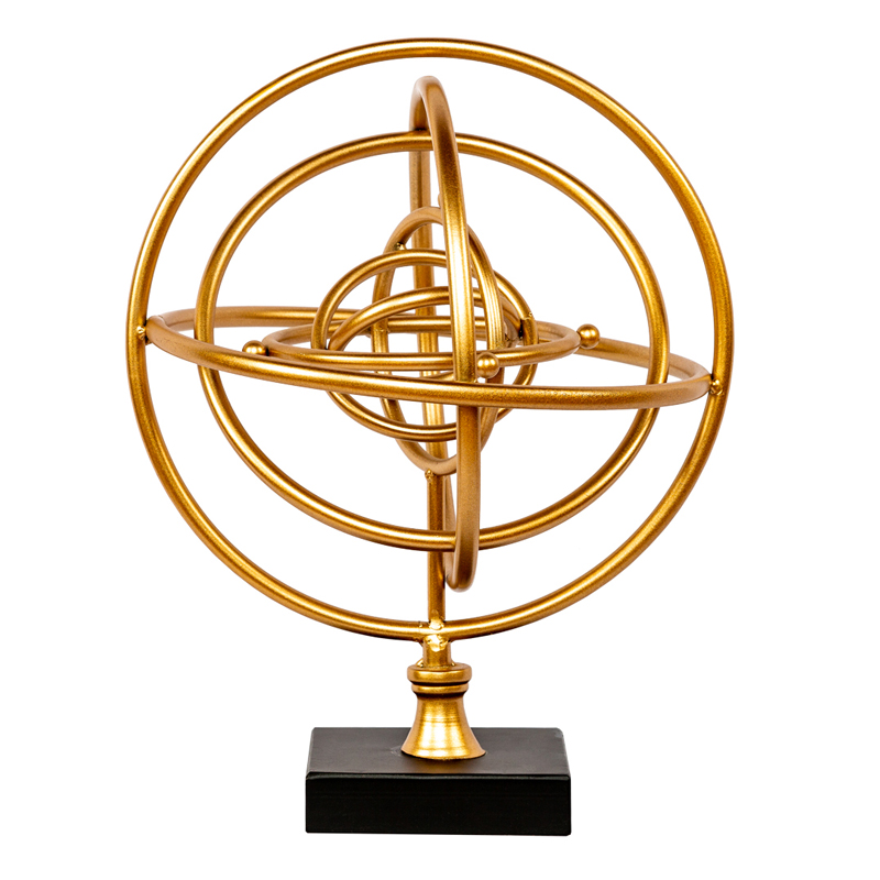 Статуэтка Sphere Sundial gold Черный Золотой Статуэтка Sphere Sundial gold Черный Золотой в Костроме | Loft Concept