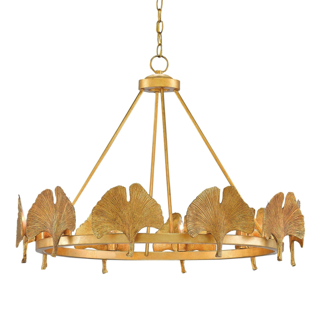 Люстра CURREY AND COMPANY GIN KYO CHANDELIER Золотой Люстра CURREY AND COMPANY GIN KYO CHANDELIER Золотой в Костроме | Loft Concept