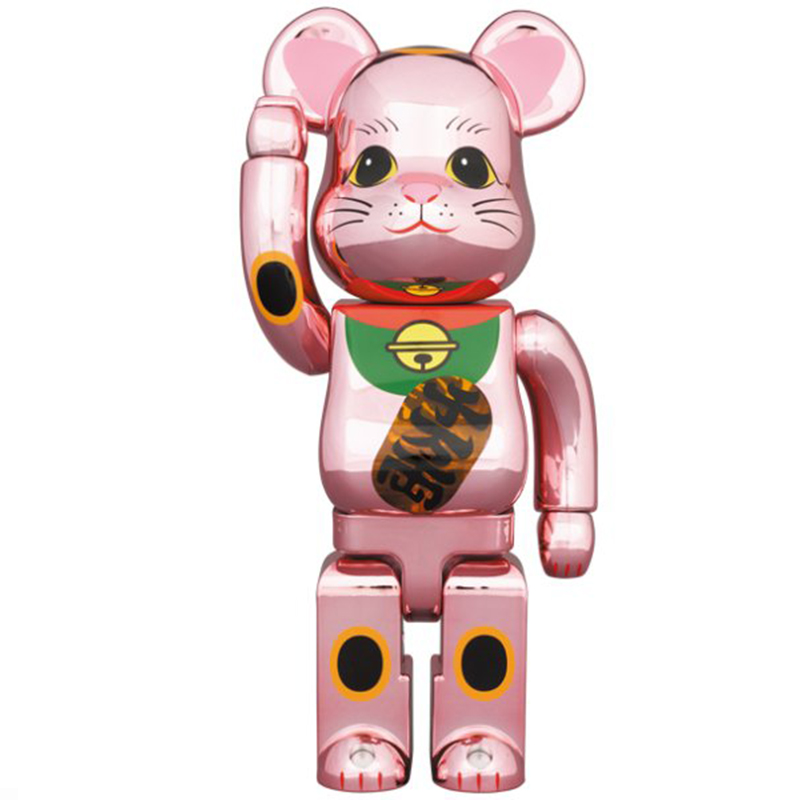 Статуэтка Bearbrick Pink Lucky Cat Розовый Мульти Статуэтка Bearbrick Pink Lucky Cat Розовый Мульти в Костроме | Loft Concept
