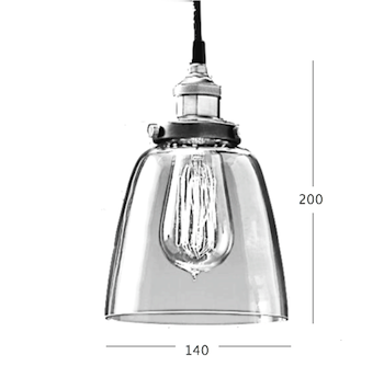 Подвесной светильник Loft Clear Glass Cloche Подвесной светильник Loft Clear Glass Cloche в Костроме