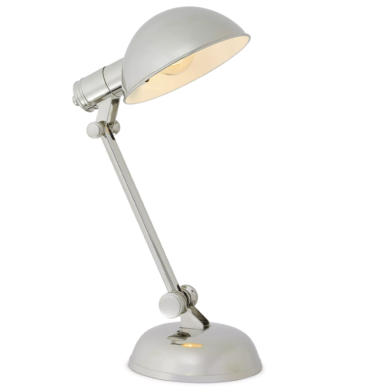 Настольная лампа Eichholtz Desk Lamp Navy Никель Настольная лампа Eichholtz Desk Lamp Navy Никель в Костроме | Loft Concept