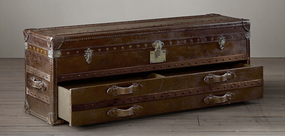 Restoration Hardware Mayfair Steamer Trunk Low Chest Restoration Hardware Mayfair Steamer Trunk Low Chest - Loft-Concept в Костроме