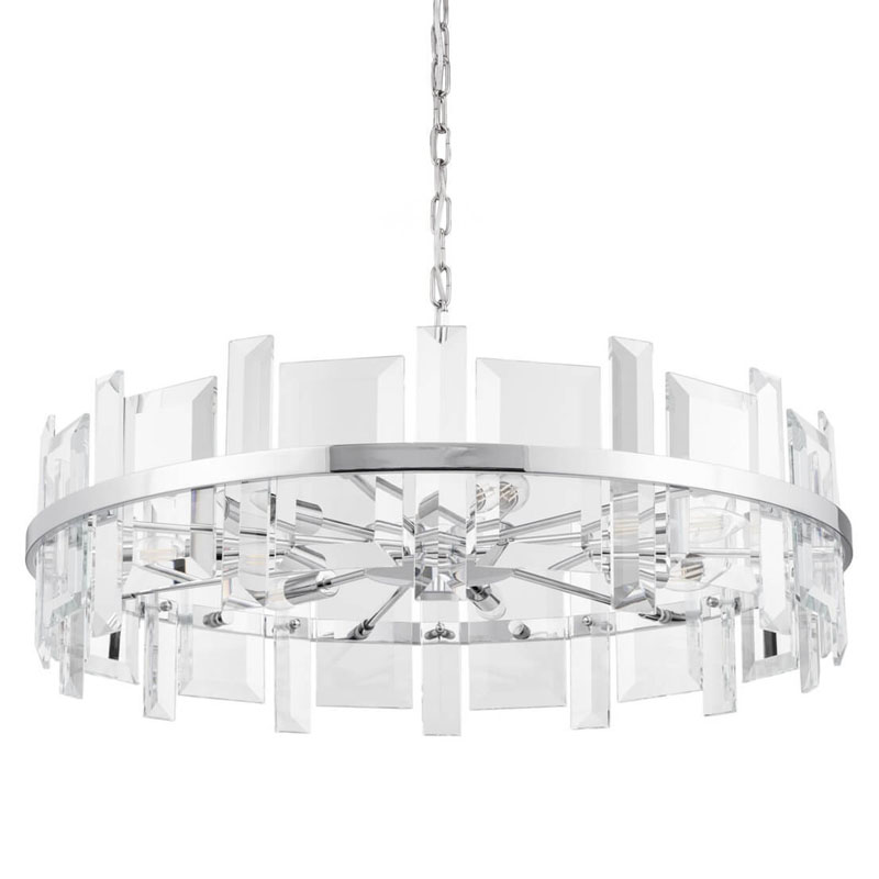 Люстра Harlow Crystal Round Chandelier chrome 7 Хром Люстра Harlow Crystal Round Chandelier chrome 7 Хром в Костроме | Loft Concept