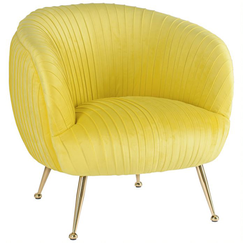 Кресло SOUFFLE CHAIR yellow Желтый матовое золото Кресло SOUFFLE CHAIR yellow Желтый матовое золото в Костроме | Loft Concept