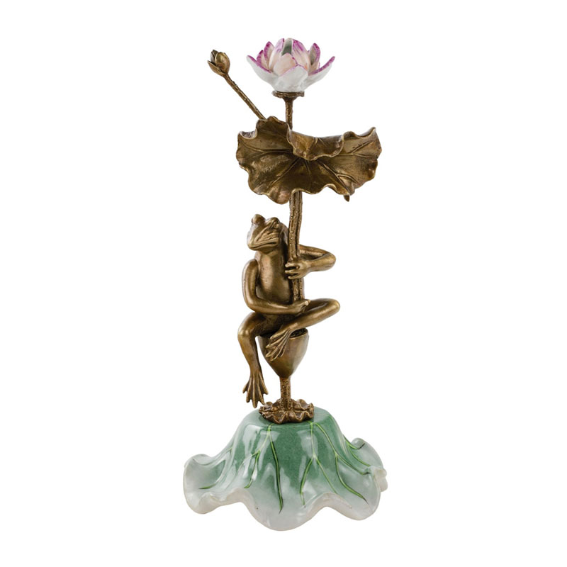 Статуэтка Frog On Flower Мульти Статуэтка Frog On Flower Мульти в Костроме | Loft Concept