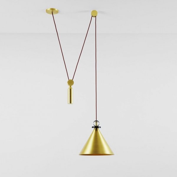 Подвесной светильник Shape up Pendant Cone Brass Латунь Подвесной светильник Shape up Pendant Cone Brass Латунь в Костроме | Loft Concept