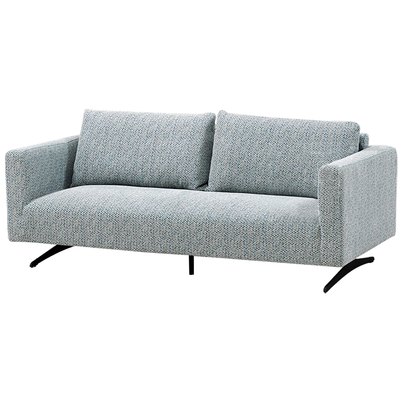 Диван Callie Blue Sofa Голубой Черный Диван Callie Blue Sofa Голубой Черный в Костроме | Loft Concept