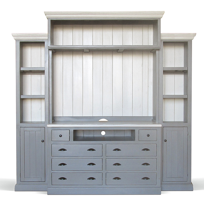 Шкаф-стеллаж Sandro Provence HARMONIE Weathered Grey Серый Шкаф-стеллаж Sandro Provence HARMONIE Weathered Grey Серый в Костроме | Loft Concept