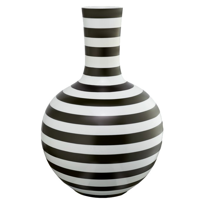 Ваза Black and White Stripe Черно-белый Ваза Black and White Stripe Черно-белый в Костроме | Loft Concept