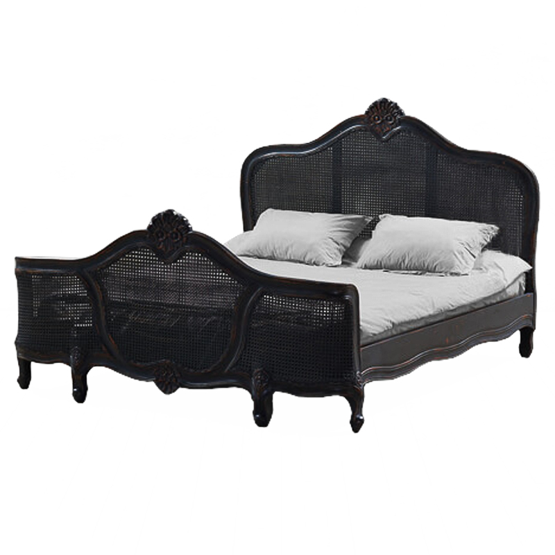 Кровать Wicker Bed Черный Кровать Wicker Bed Черный в Костроме | Loft Concept