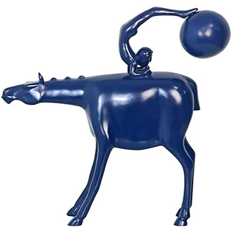 Статуэтка Acrobat on Horseback Statuette Синий Статуэтка Acrobat on Horseback Statuette Синий в Костроме | Loft Concept