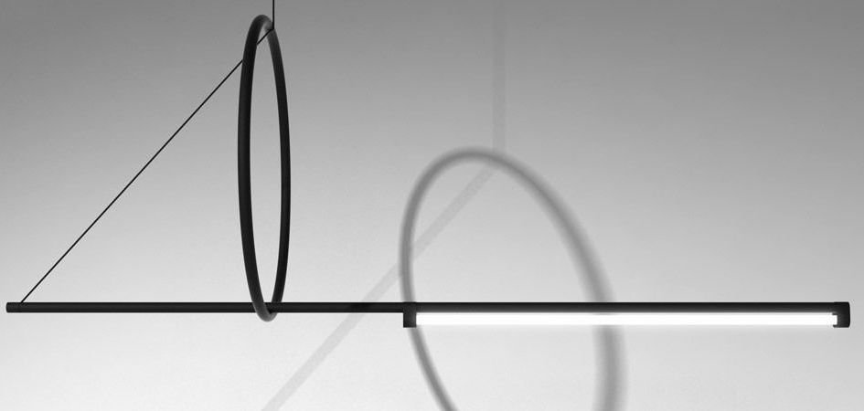 Люстра Suspension Cercle Et Trait – Graphite Satine Люстра Suspension Cercle Et Trait – Graphite Satine - Loft-Concept в Костроме