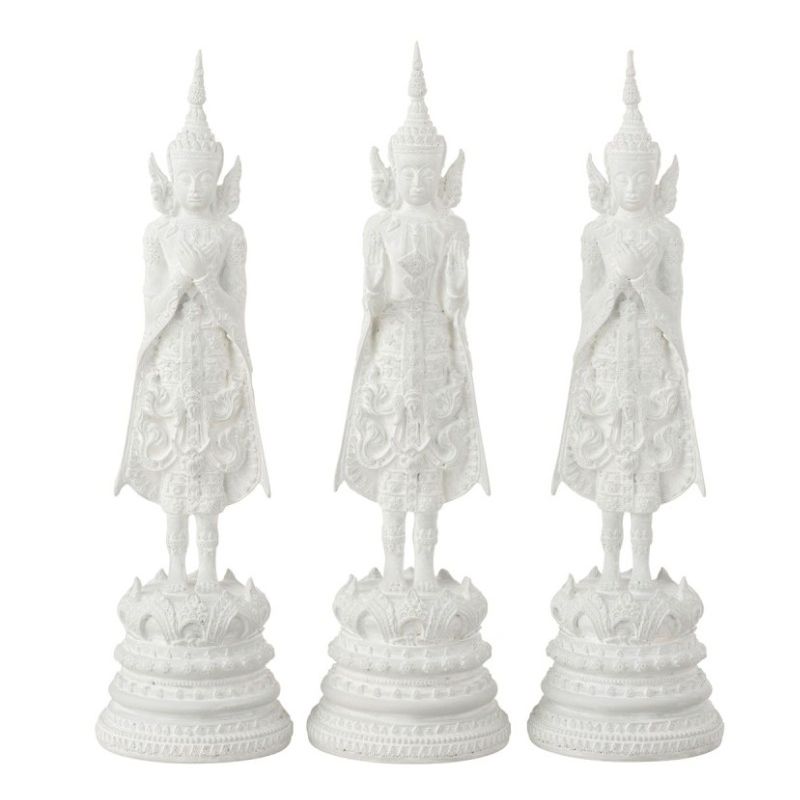 Статуэтка Buddha 3x Белый Статуэтка Buddha 3x Белый в Костроме | Loft Concept