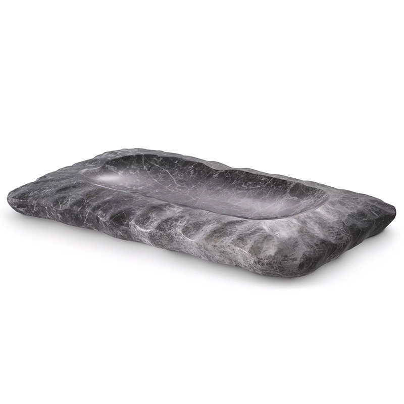 Поднос Eichholtz Tray Mauro Grey Серый Поднос Eichholtz Tray Mauro Grey Серый в Костроме | Loft Concept