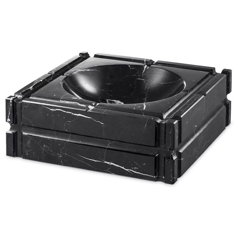 Пепельница Eichholtz Ashtray Nestor Black Черный Мрамор Nero Пепельница Eichholtz Ashtray Nestor Black Черный Мрамор Nero в Костроме | Loft Concept