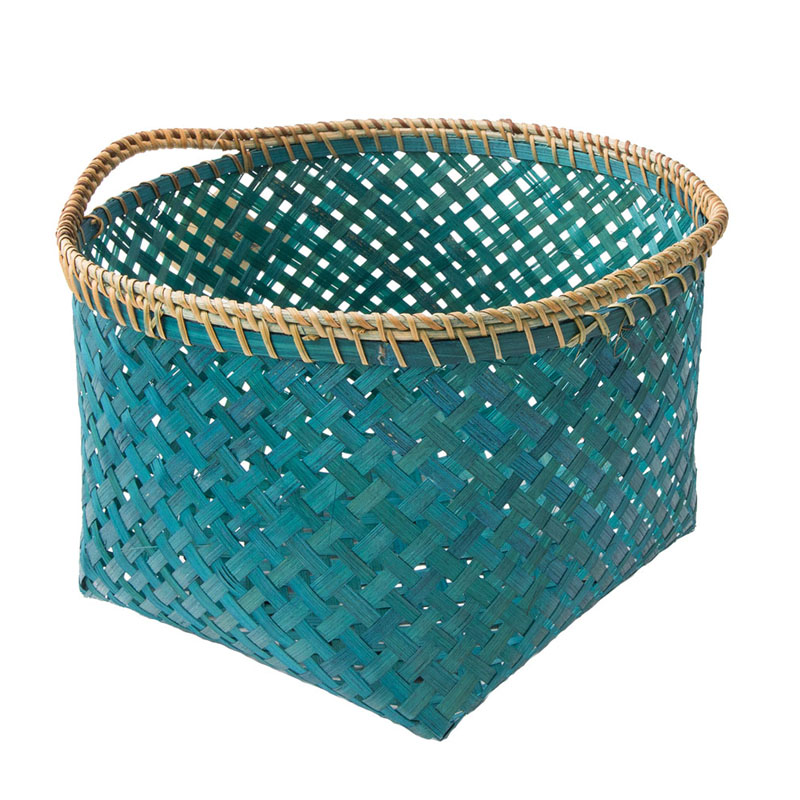 Корзина Wicker Bamboo Изумрудный Корзина Wicker Bamboo Изумрудный в Костроме | Loft Concept