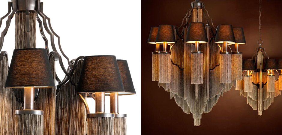 Люстра Eichholtz Chandelier Fringe L - Loft-Concept в Костроме