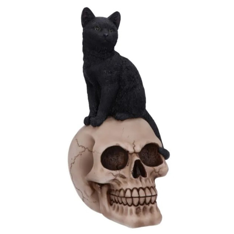 Статуэтка Skull Black Cat Черный Статуэтка Skull Black Cat Черный в Костроме | Loft Concept