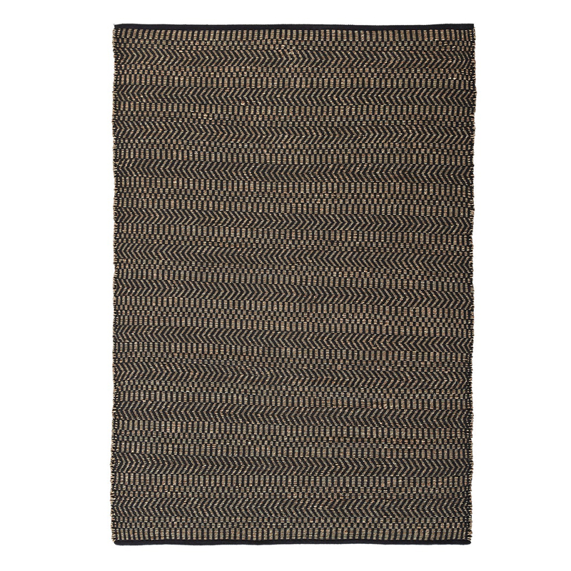Ковер Zig Zag Carpet black Черный Бежевый Ковер Zig Zag Carpet black Черный Бежевый в Костроме | Loft Concept